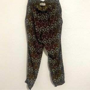 Veronicam Bohemian Lightweight Women’s Pants Size Small Comfy With Pockets